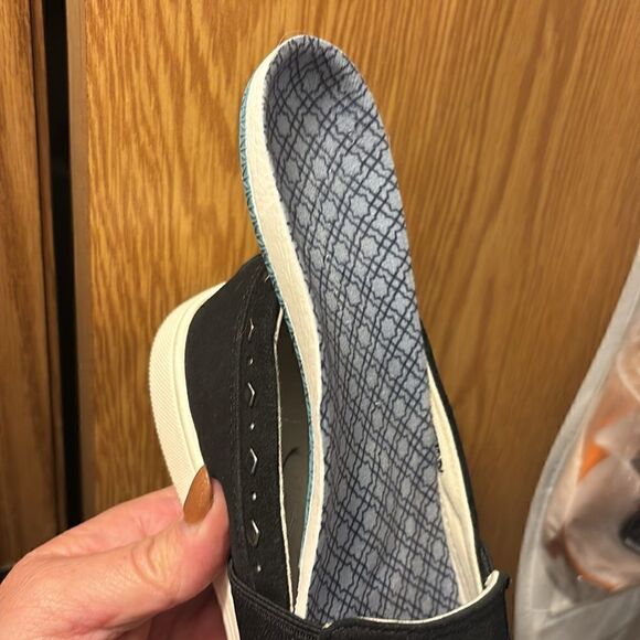 Spenco Black Orthotic Suede Water Repellent Slip-On Shoes-Santa Barbara size 6.5 - Picture 10 of 10